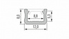 Profil LED LUMINES typ X surowy 2,02 m  10-0080-20