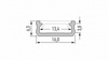 Profil LED LUMINES typ D surowy 2,02 m  10-0040-20