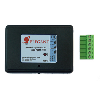 Sterownik cyfrowy S52SK-700M SK6812 5V-24V RGBW Elegant z wbudowanym mikrofonem muzycznym