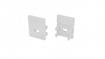 Zaślepka ALU LUMINES Slimo biała lakierowana z otworem