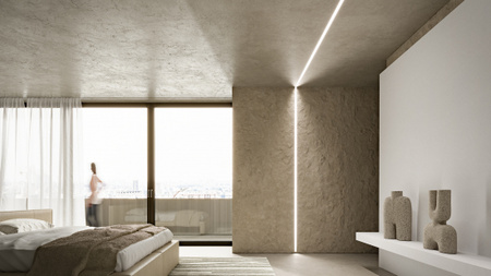 LUMINES Profil LED typ akin surowy 3 m 10-1410-30