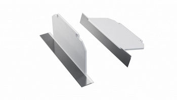 LUMINES Zaślepka ALU do profilu LED LARGO M3 czarna lakierowana pełna