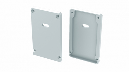 Zaślepka ALU LUMINES CLARO biała z otworem