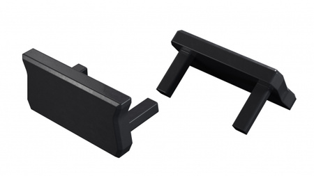 LUMINES Zaślepka ALU atom czarna lakierowana 12-1542-21