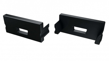 Zaślepka do profilu LED LUMINES TERRA czarna z otworem