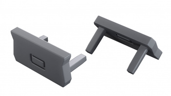 Zaślepka do profilu LUMINES atom srebrna lak. 2w1 12-1545-01