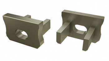 Zaślepka do profilu LED LUMINES X inox z otworem