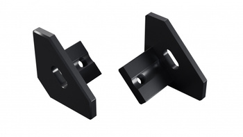 Zaślepka ALU LUMINES ajar czarna anodowana z otworem 12-1502-10