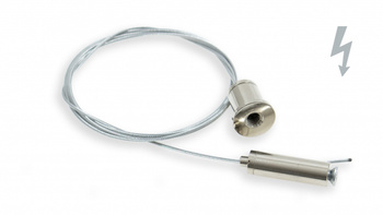 ZAWIESIE PRZEWODZĄCE - KOMPLET 1250mm, 0,5 mm2