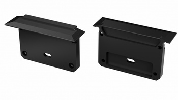 Zaślepka ALU do profilu LED LUMINES INSO czarna z otworem