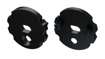 Zaślepka ALU do profilu LED LUMINES MICO czarna z otworem