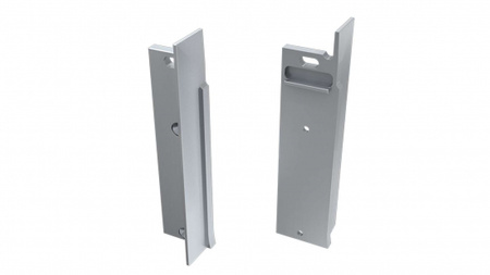 LUMINES Zaślepka ALU do profilu LED FLARO srebrna lewa do zabudowy z otworem