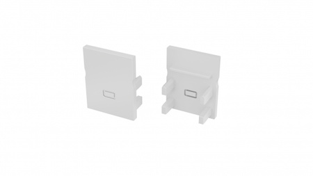 LUMINES Zaślepka do profilu Slimo biała 2w1