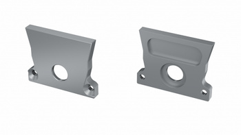 LUMINES Zaślepka ALU Strada srebrna anodowana z otworem