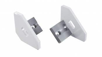 Zaślepka ALU LUMINES ajar biała lakierowana z otworem 12-1501-10