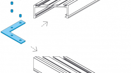 LUMINES Łącznik kątowy długi