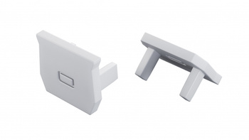 LUMINES Zaślepka do profilu axel biała 2w1 12-1511-01