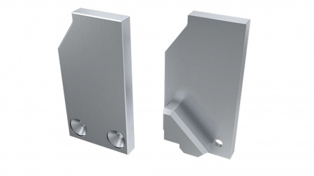 LUMINES Zaślepka ALU do profilu LED I6 8mm srebrna prawa