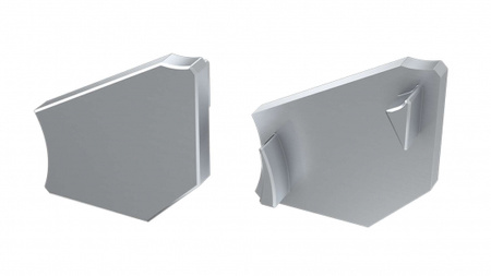 LUMINES Zaślepka ALU do profilu LED H srebrna prawa