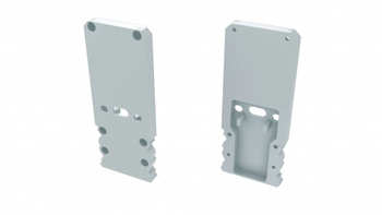 LUMINES Zaślepka ALU do profilu LED TALIA M2+TALIA biała z otworem