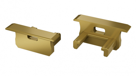 Zaślepka do profilu LED LUMINES B RAL1923 z otworem  12-1729-00