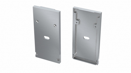 LUMINES Zaślepka ALU do profilu LED DULIO srebrna z otworem