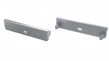 LUMINES Zaślepka do profilu SOLIS srebrna lakierowana z otworem  12-0135-00