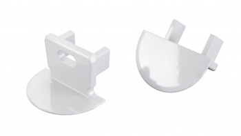 Zaślepka ALU LUMINES axin biała lakierowana z otworem 12-1551-10