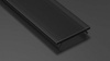 LUMINES Klosz do profilu LED BASIC V2 PMMA czarny 2,02 m