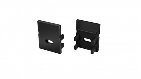 Zaślepka ALU LUMINES Slimo czarna lakierowana z otworem