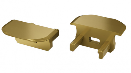 Zaślepka do profilu LED LUMINES B RAL1923 z otworem okrągła  12-1909-00