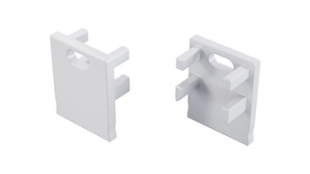 Zaślepka ALU LUMINES Bruno biała lakierowana z otworem 12-1671-10