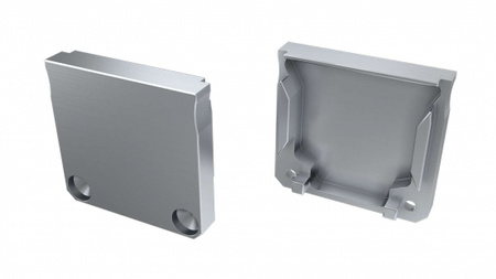 Zaślepka ALU do profilu LED LUMINES DILEDA srebrna