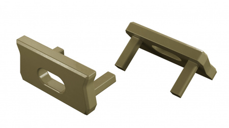 Zaślepka ALU LUMINES atom Reed Green lakierowana z otworem 12-1546-10