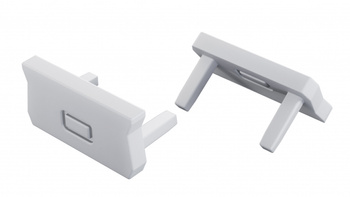 Zaślepka do profilu LUMINES atom biała 2w1 12-1541-01