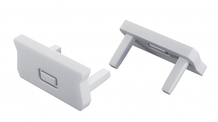 Zaślepka do profilu LUMINES atom biała 2w1 12-1541-01