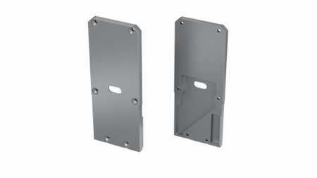 LUMINES Zaślepka ALU UNICO + Talia M2 srebrna prawa z otworem