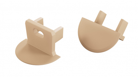 Zaślepka do profilu LUMINES axin Light Ivory z o. 12-1558-00