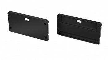 LUMINES Zaślepka ALU do profilu LED LARGO czarna lakierowana z otworem