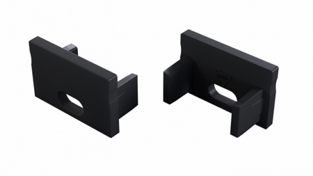 LUMINES Zaślepka do profilu LED FMN czarna z otworem 12-1702-00