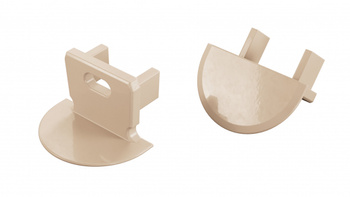 Zaślepka ALU LUMINES axin Light Ivory lakierowana z otworem 12-1558-10