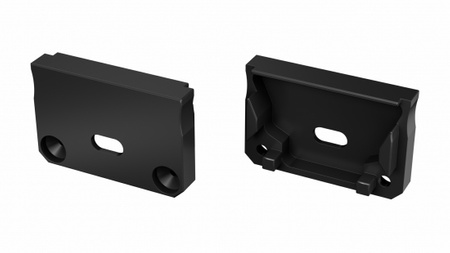 Zaślepka ALU LUMINES SILEDA czarna lakierowana z otworem