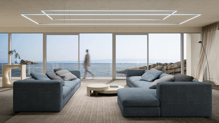 Profil LED LUMINES typ aria Sky blue lakierowany 2,02 m 10-1427-20