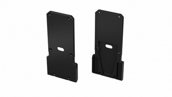 LUMINES Zaślepka ALU do profilu LED DOPIO + Talia M2 czarna lakierowana z otworem