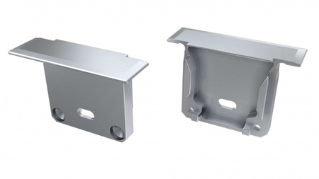 LUMINES Zaślepka ALU do profilu LED inDILEDA srebrna z otworem