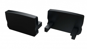 LUMINES Zaślepka ALU do profilu LED D HIGH czarna