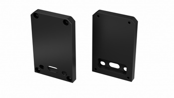 Zaślepka ALU do profilu LED LUMINES TALIA M2 czarna lakierowana z otworem