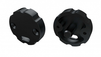 LUMINES Zaślepka ALU do profilu LED COSMO czarna regulacyjna z otworem