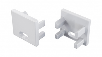 Zaślepka ALU LUMINES CANTO/VIGO biała lakierowana z otworem 12-1691-10