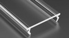 LUMINES Klosz do profilu LED DOUBLE PMMA transparentny 2,02m